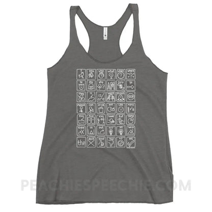 Core Board Tri-Blend Racerback - Premium Heather / XS - Tank Tops peachiespeechie.com