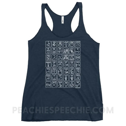 Core Board Tri-Blend Racerback - Vintage Navy / XS - Tank Tops peachiespeechie.com