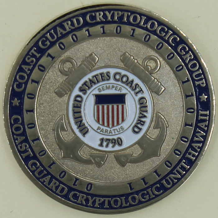 Cryptologic Group Cryptographic Unit Hawaii NSA Coast Guard Challenge Coin