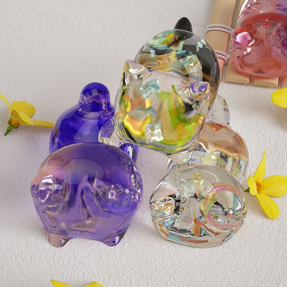 Cute Cat Back Ornament Resin Mold
