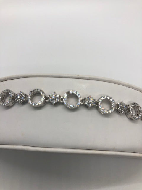 CZ Big and Small Circle Bracelet