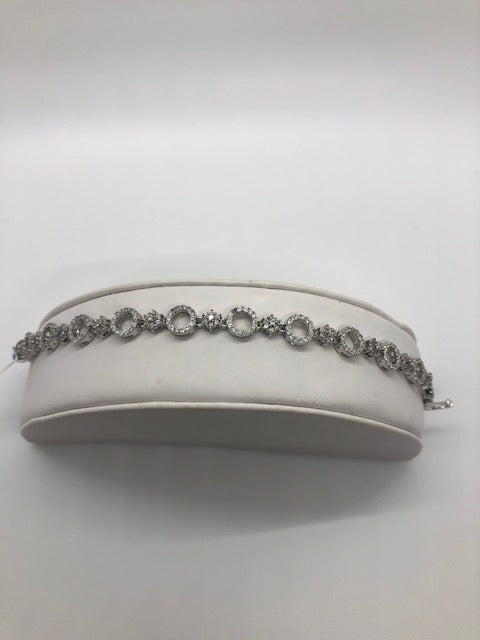 CZ Big and Small Circle Bracelet