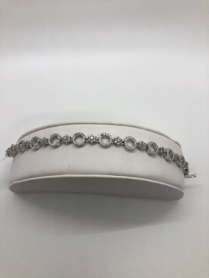 CZ Big and Small Circle Bracelet