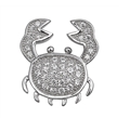 CZ Crab Necklace