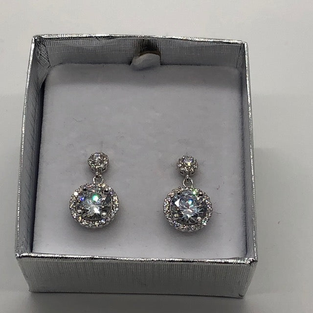 CZ Dangle Earrings
