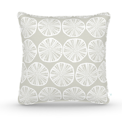 Decorative Throw Pillow in Sea Biscuit: Oyster