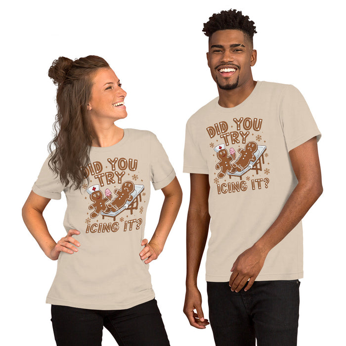 Nursing student Christmas shirt with funny gingerbread graphic