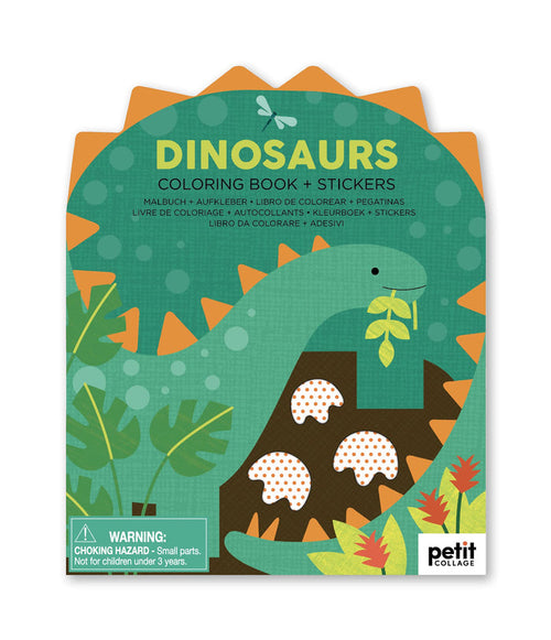 Dinosaurs Coloring Book & Stickers - Ali's Wagon