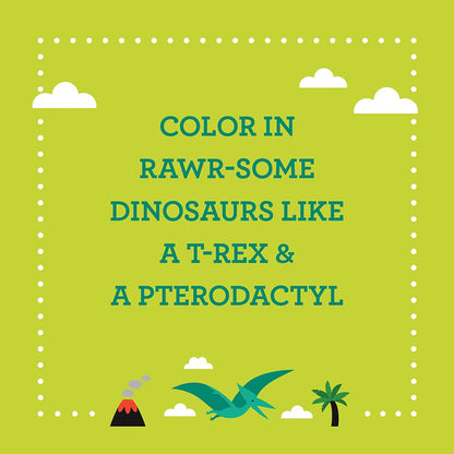 Dinosaurs Coloring Book & Stickers - Ali's Wagon