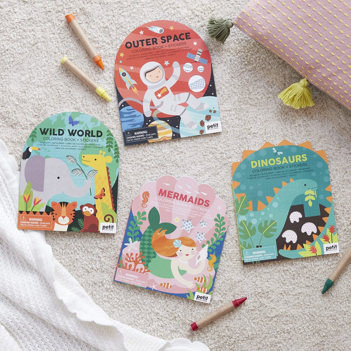 Dinosaurs Coloring Book & Stickers - Ali's Wagon