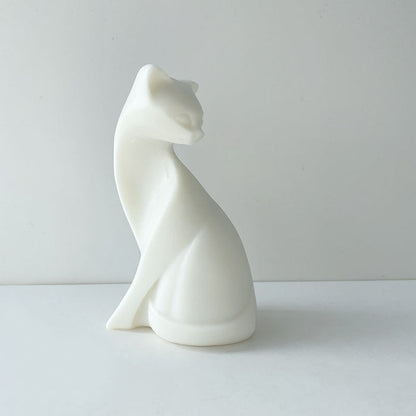 Elegant Cat Ornament Resin Mold