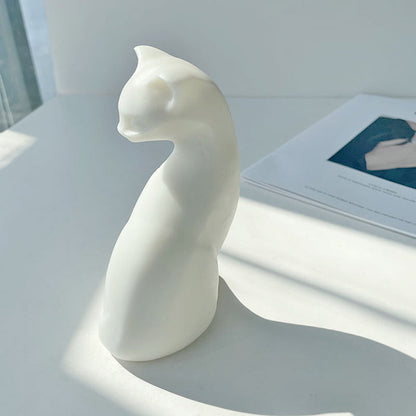 Elegant Cat Ornament Resin Mold