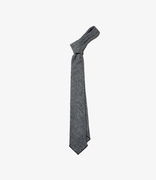 Engineered Garments Neck Tie - Grey Poly Wool Herringbone