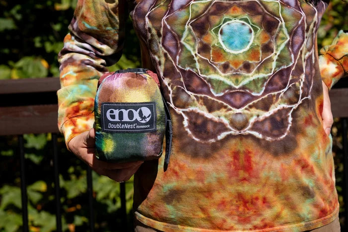 Eno DoubleNest Print Hammock - Shibori/Fig