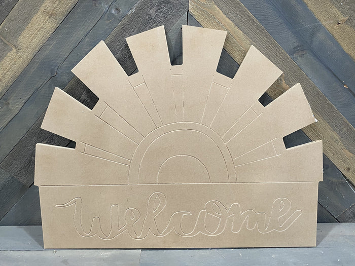 Farmhouse Windmill Welcome Sign DIY