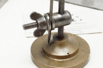FINE PAIR - MACHINIST SQUARE AND BRASS SURFACE GUAGE