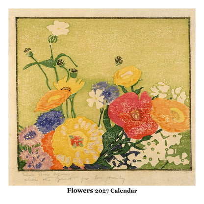 Flowers Wall Calendar 2027