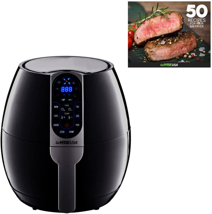 GoWISE USA 3.7-Quart Programmable Air Fryer with 8 Cook Presets