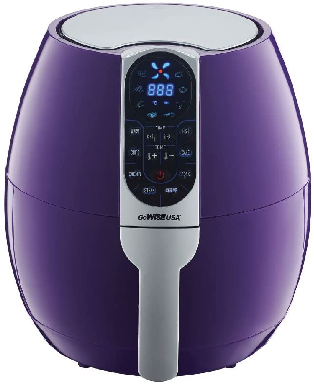 GoWISE USA 3.7-Quart Programmable Air Fryer with 8 Cook Presets