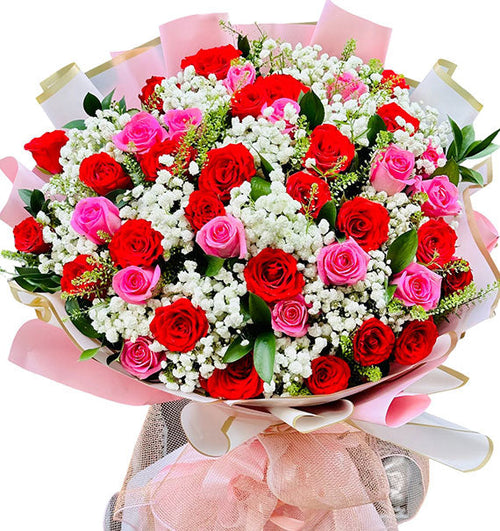 Graceful Rose Garden Bouquet Vietnamese Flowers