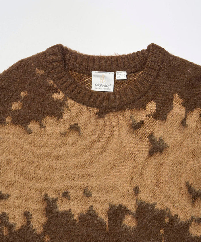 Gramicci Mohair Splatter Sweater - Taupe