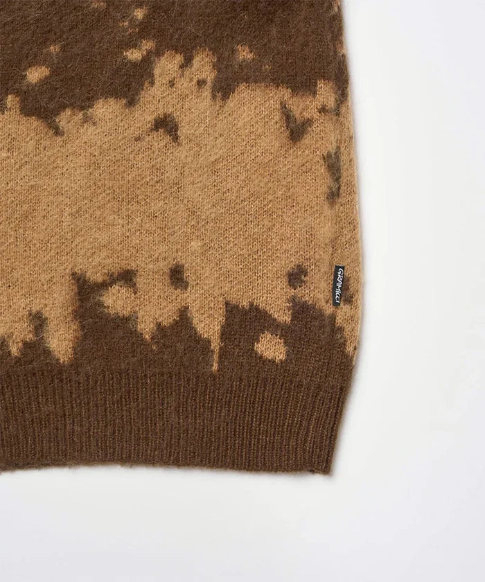 Gramicci Mohair Splatter Sweater - Taupe