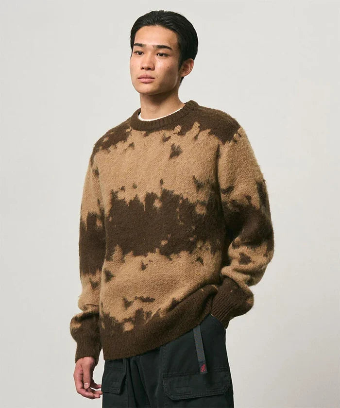 Gramicci Mohair Splatter Sweater - Taupe