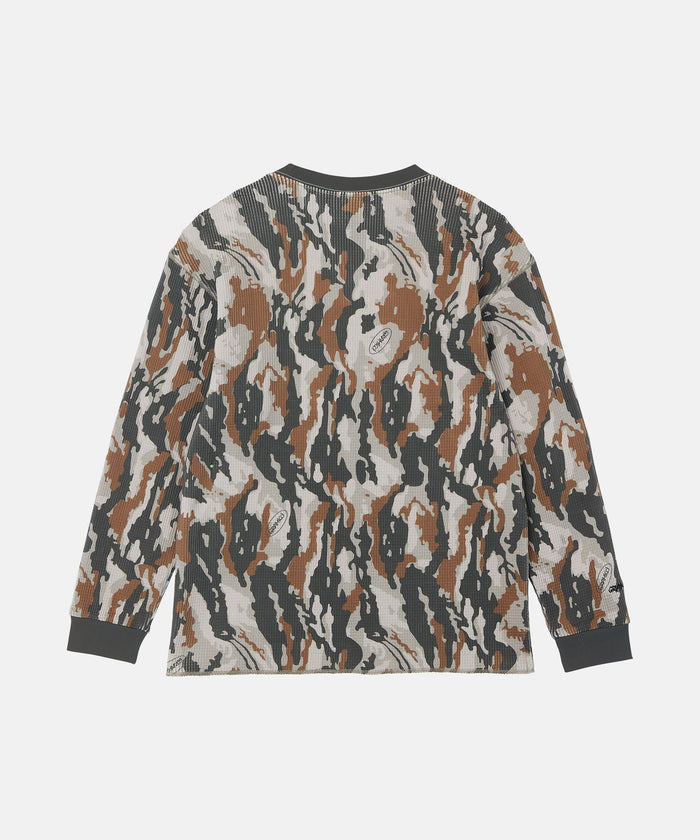 Gramicci Waffle Crew - Bark Camo