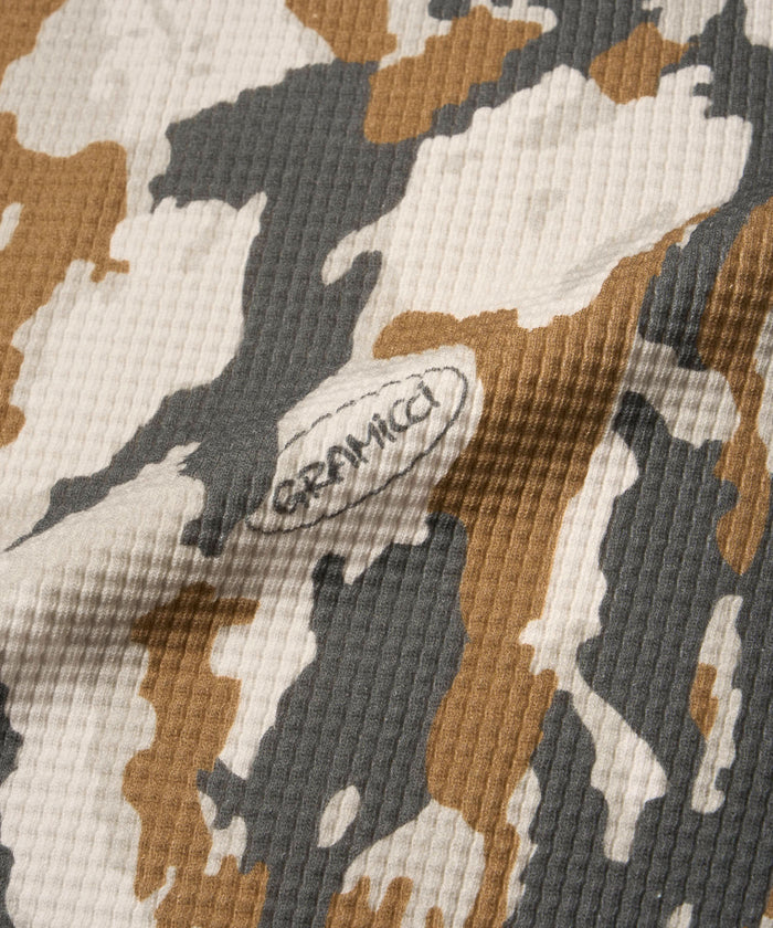 Gramicci Waffle Crew - Bark Camo