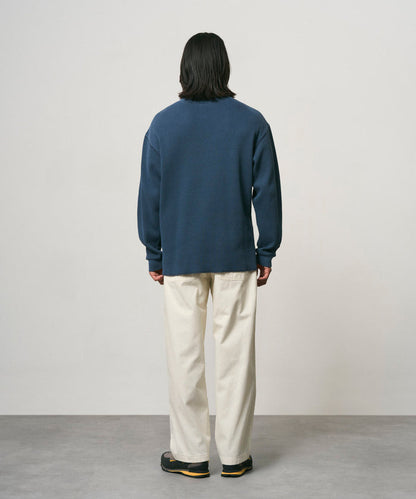Gramicci Waffle Crew - Dark Navy Pigment