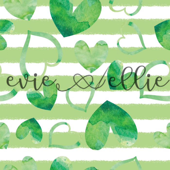 Green Hearts-- Multiple Colors