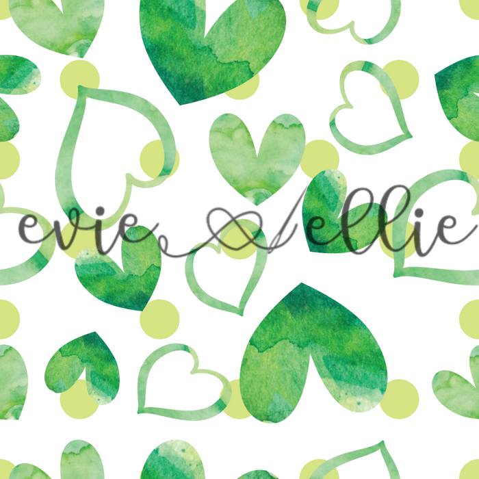 Green Hearts-- Multiple Colors