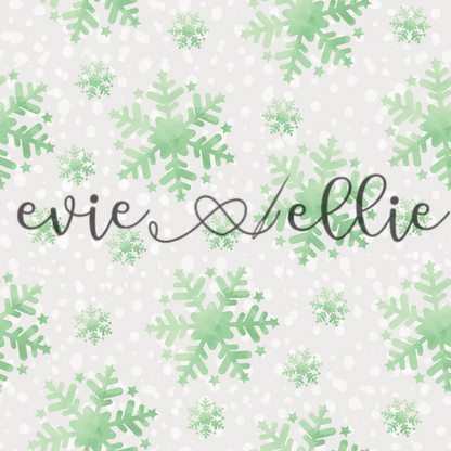 Green Snowflakes - Multiple Colors
