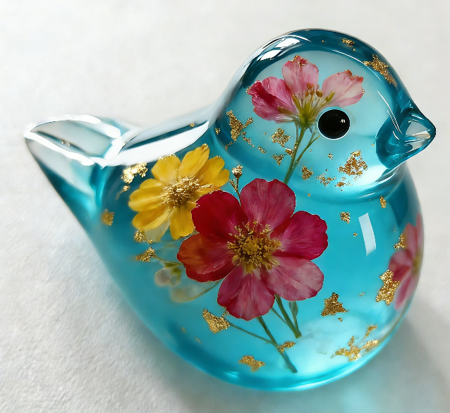 Handmade Bird Ornament Resin Mold