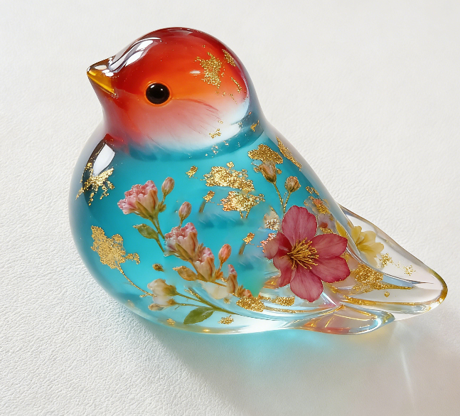 Handmade Bird Ornament Resin Mold