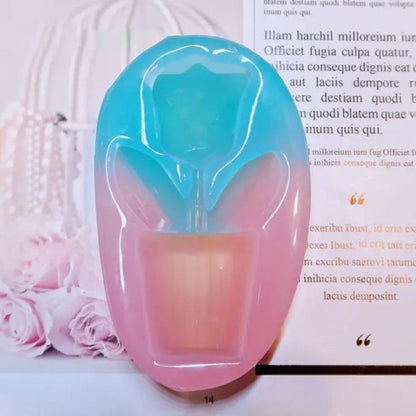 Handmade Crystal Flower Pot Ornament Resin Mold