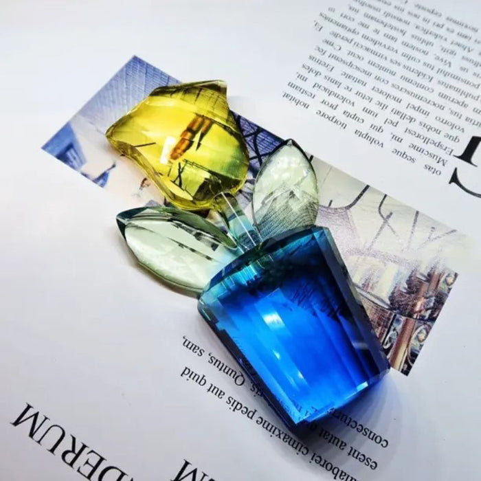 Handmade Crystal Flower Pot Ornament Resin Mold