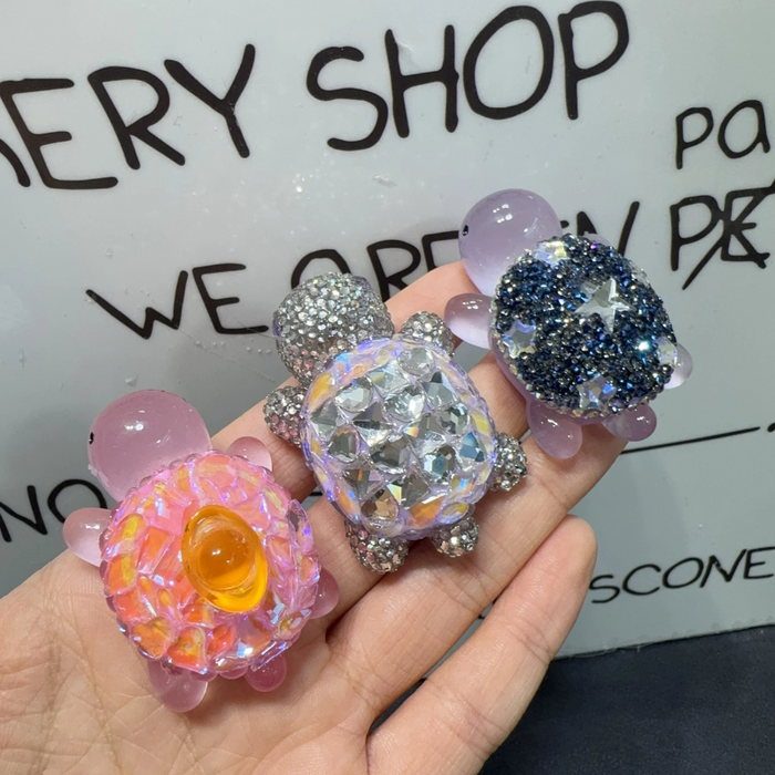 Handmade Cute Diamond Turtle Ornament Resin Mold