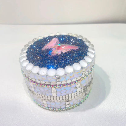 Handmade Diamond Butterfly Storage Box Resin Mold