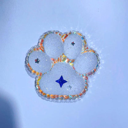 Handmade  Diamond Cat's Paw Storage Jar Resin Molds