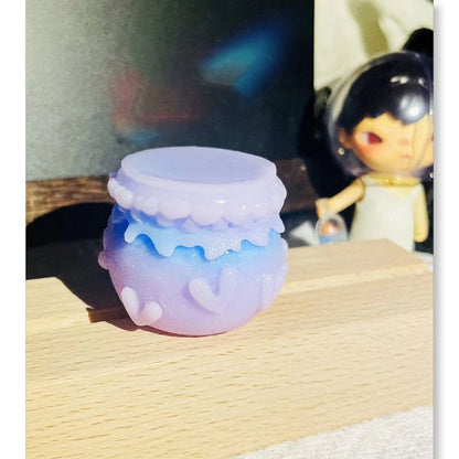 Handmade Diamond Mini Pudding Storage Jar Resin Molds
