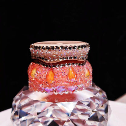 Handmade Diamond Mini Pudding Storage Jar Resin Molds