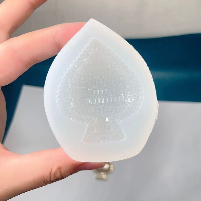 Handmade Diamond Peach Heart Accessory Resin Mold