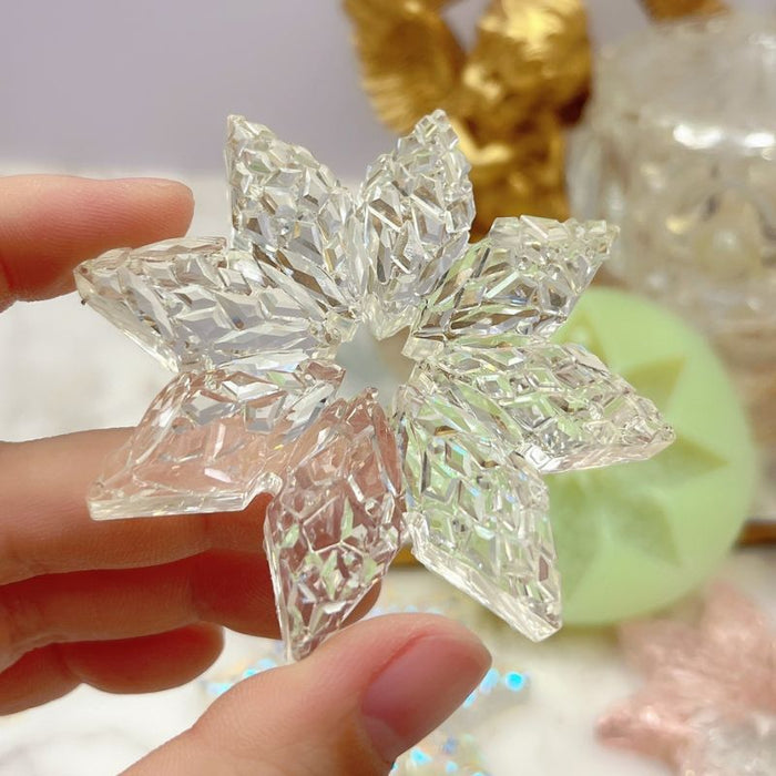 Handmade Diamond Snowflake Resin Mold Decorative Pendant