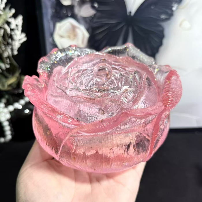 Handmade Extra Large Capacity Rose Storage Box Resin Mold