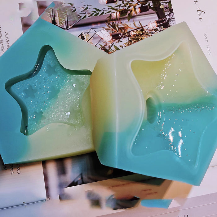 Handmade Extra Large Size Diamond Starfish Storage Jar Resin Molds