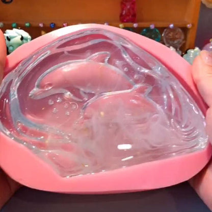 Handmade Large  Dolphin Ornament Resin Mold