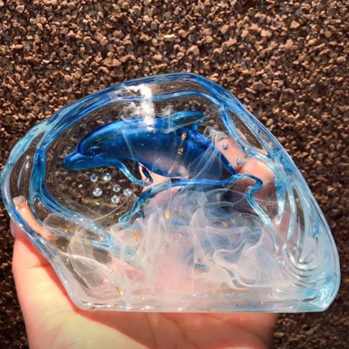 Handmade Large  Dolphin Ornament Resin Mold