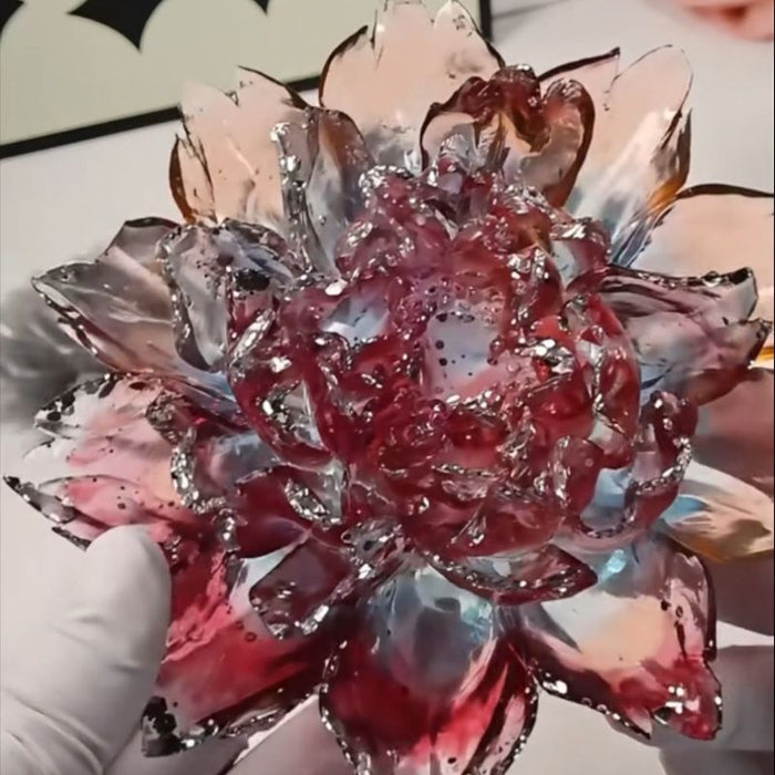 Handmade Large Size Flower Ornament Resin Mold
