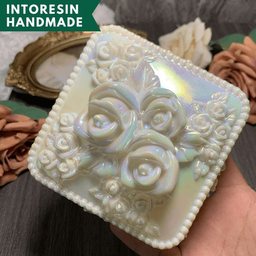 Handmade Silicone Rose Box Resin Mold